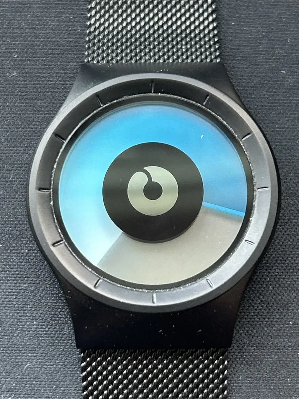 Ziiiro Celeste Black And Blue Quartz Watch